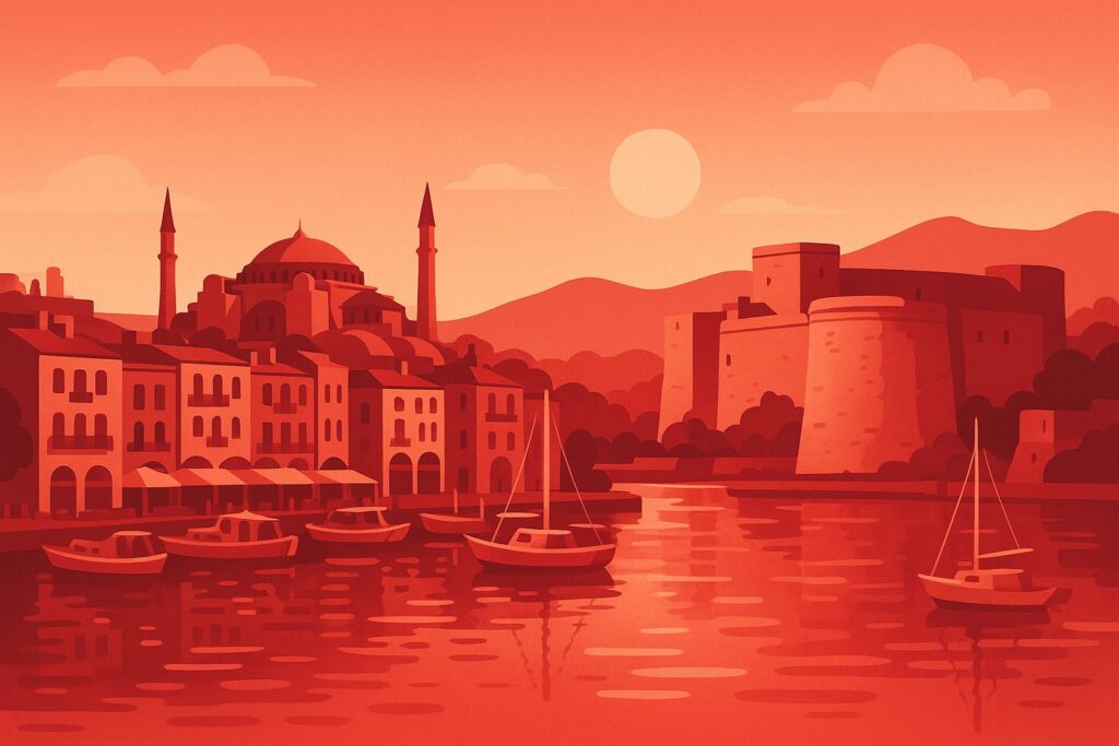 KKTC Girne şehir / iş hattı